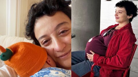 Eşi Sedat Arpalık ile ilk çocuklarını kucağına alan Melike Şahin, sosyal