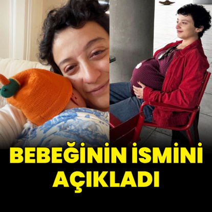 Bebeğinin ismini açıkladı