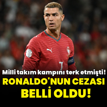 Ronaldo'nun cezası belli oldu!