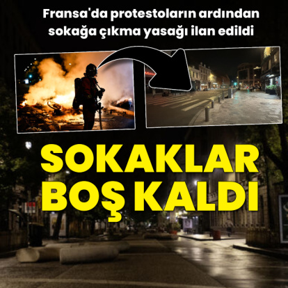 Fransa'da sokağa çıkma yasağı!