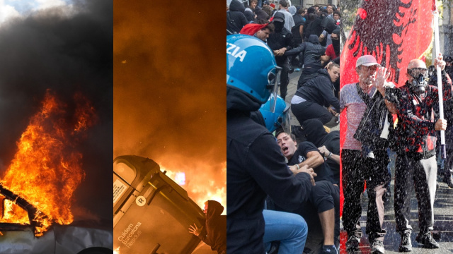 Fransa, İspanya, Arnavutluk... Avrupa'yı saran protesto hareketi