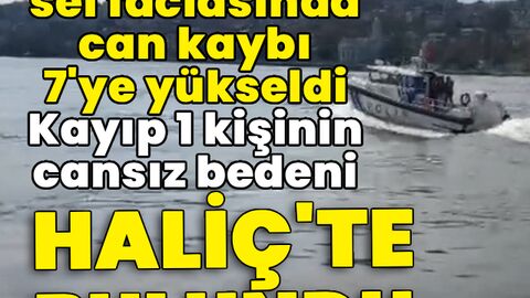 Haliç'te cansız beden bulundu