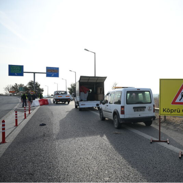 Edirne-Kapıkule bağlantı yolu trafiğe kapatıldı