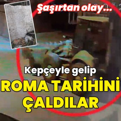 Kepçeyle gelip Roma tarihini çaldılar