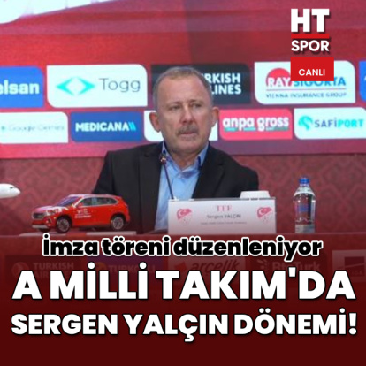 A Milli Takım'da Sergen Yalçın dönemi: İmza töreni düzenleniyor!