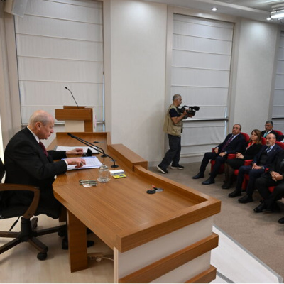 Bahçeli, il başkanları ile bir araya geldi