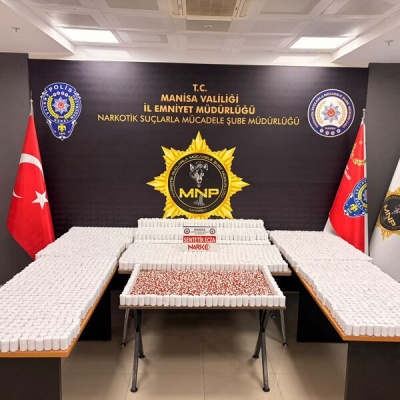 Manisa'da 225 bin sentetik uyuşturucu hap ele geçirildi