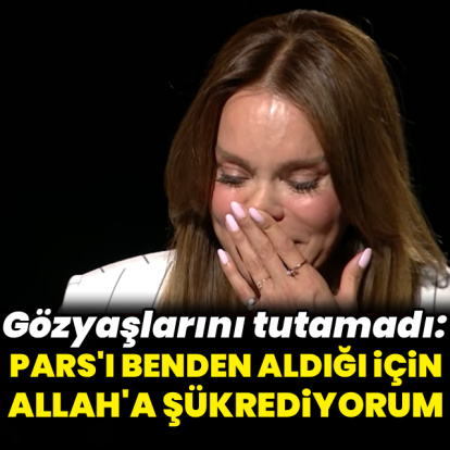 Gözyaşlarını tutamadı