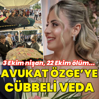 3 Ekim nişan, 22 Ekim ölüm... Avukat Özge'ye cübbeli veda