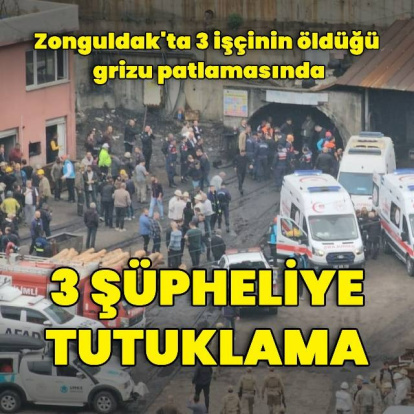Maden faciasında 3 tutuklama