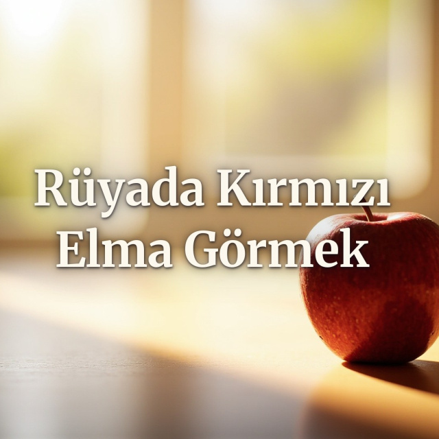 Rüyada kırmızı elma görmek ne anlama gelir?