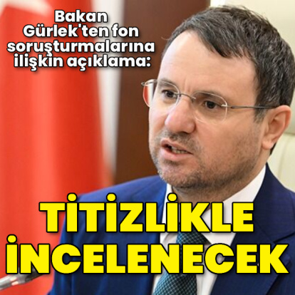 Bakan Gürlek'ten fon soruşturmalarına ilişkin açıklama