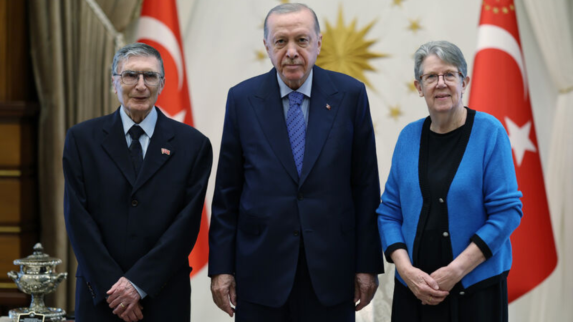 Cumhurbaşkanı Erdoğan, Prof. Dr. Aziz Sancar'ı Ağırladı