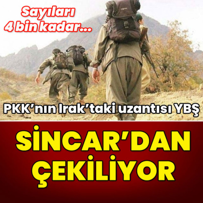 PKK'nın Irak'taki uzantısı YBŞ Sincar'dan çekiliyor