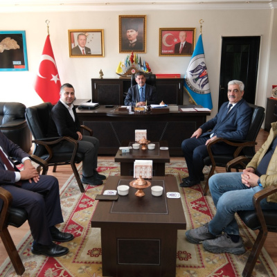 Erzincan'da TIR parkı protokolü