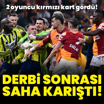 Derbi sonrası saha karıştı!