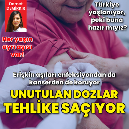 Erişkin aşılama enfeksiyondan da kanserden de koruyor