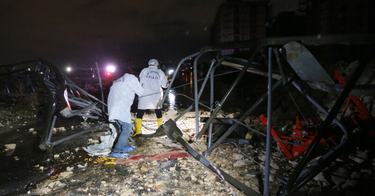 Tornado at Antalya construction site kills four workers and injures one