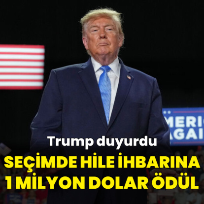 Trump'tan seçimde hile ihbarına 1 milyon dolar ödül