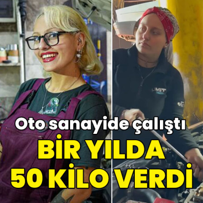 Sanayide çalıştı bir yılda 50 kilo verdi