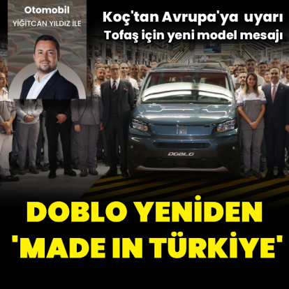 Doblo yeniden 'Made in Türkiye' oldu