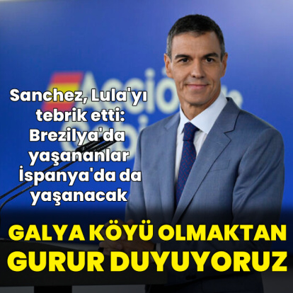 Sanchez: Avrupa'nın Galya köyü olmaktan gurur duyuyoruz