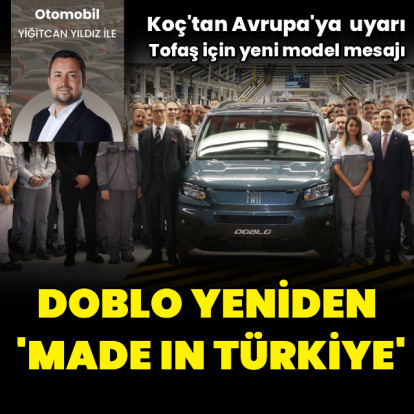 Doblo yeniden 'Made in Türkiye' oldu