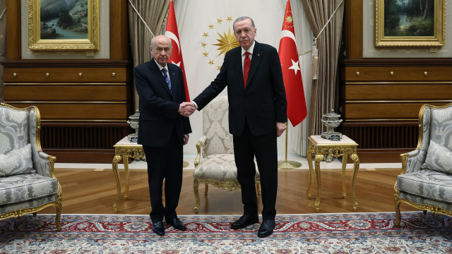 Cumhurbaşkanı Erdoğan ile Bahçeli görüştü