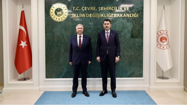 Bakan Kurum, Mansur Yavaş'ı kabul etti
