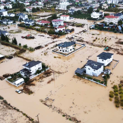 Muğla'da sel! Endişelendiren görüntüler!