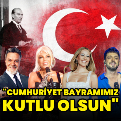 Ünlülerden 29 Ekim coşkusu