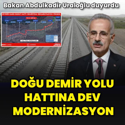 Doğu demir yolu hattına dev modernizasyon Milliyet 667 kilometrelik demiryolu hattı modernize edilecek