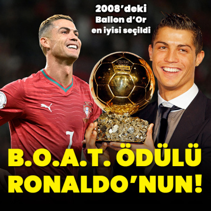 B.O.A.T. ödülü Ronaldo'nun!