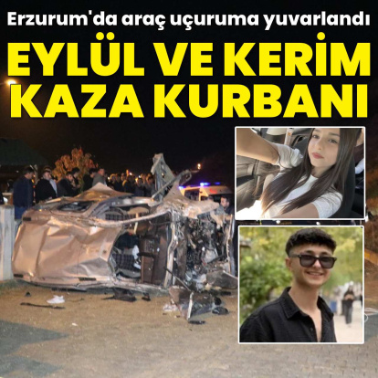 Araç uçuruma yuvarlandı... Eylül ve Kerim kaza kurbanı!