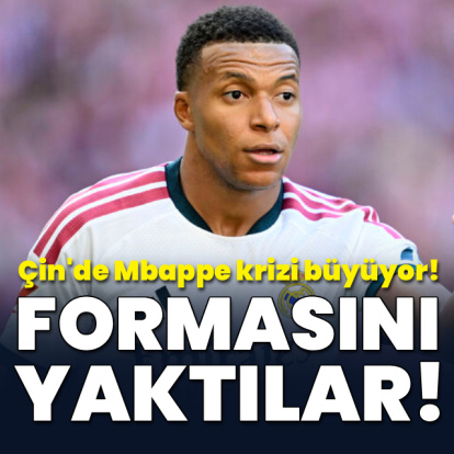 Çin'de Mbappe'nin formasını yaktılar!