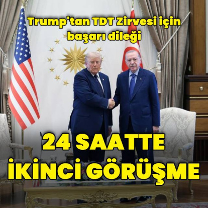 Cumhurbaşkanı Erdoğan, Donald Trump'la görüştü