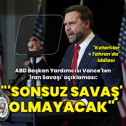 Vance: İran'la 'sonsuz' savaş içinde olmayacağız