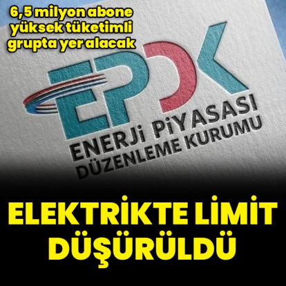 Elektrikte limit düşürüldü