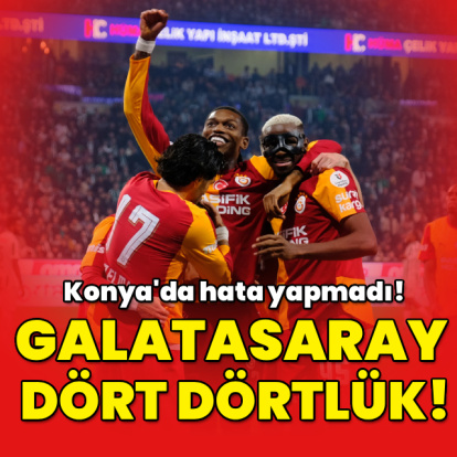 Galatasaray'dan dört dörtlük galibiyet!