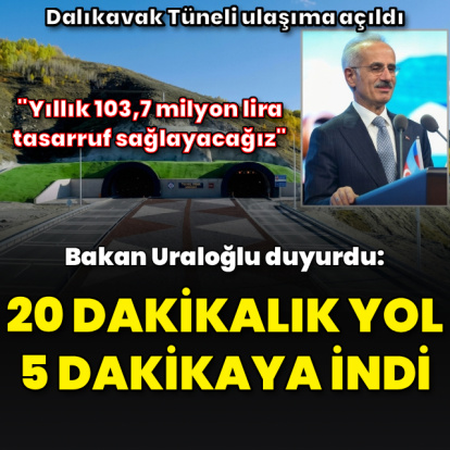 20 dakikalık yol 5 dakikaya indi