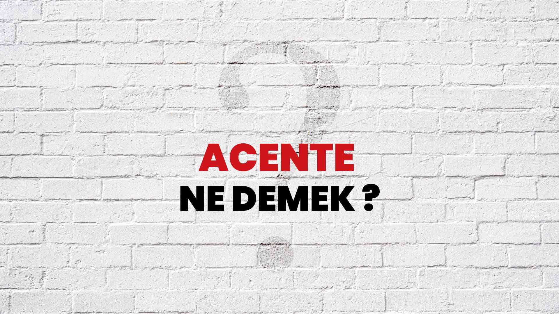 Acente Ne Demek, Ne Anlama Gelir? Acente Kelimesi TDK Sözlük Anlamı Nedir?