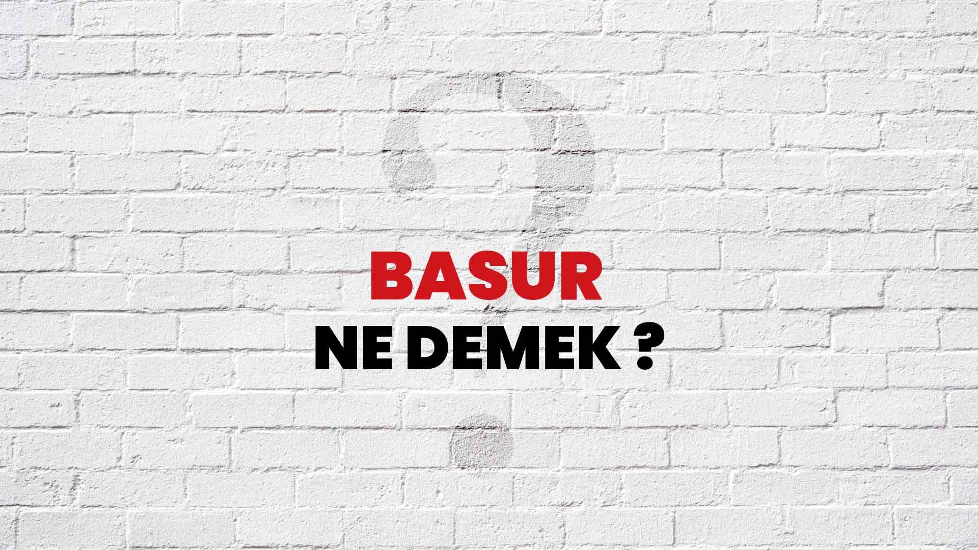 Basur Ne Demek, Ne Anlama Gelir? Basur Kelimesi TDK Sözlük Anlamı Nedir?