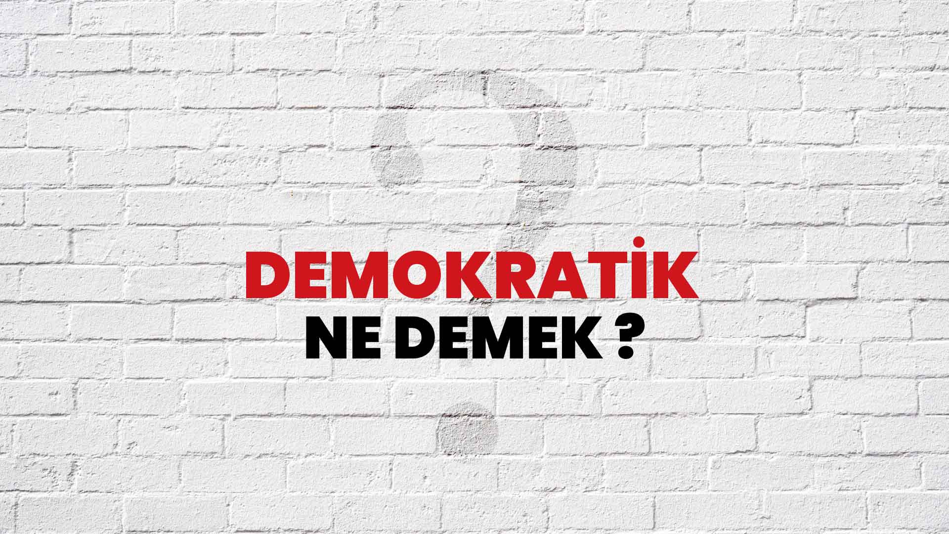 Demokratik Ne Demek, Ne Anlama Gelir? Demokratik Kelimesi TDK Sözlük Anlamı Nedir?