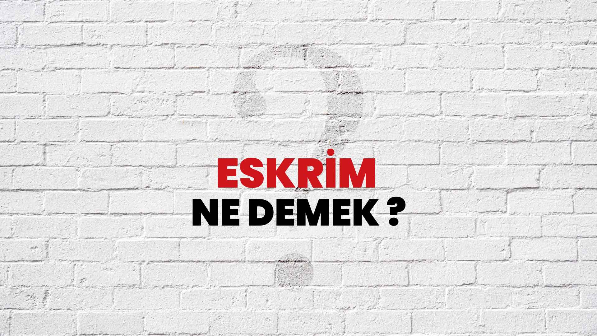 Eskrim Ne Demek, Ne Anlama Gelir? Eskrim Kelimesi TDK Sözlük Anlamı Nedir?