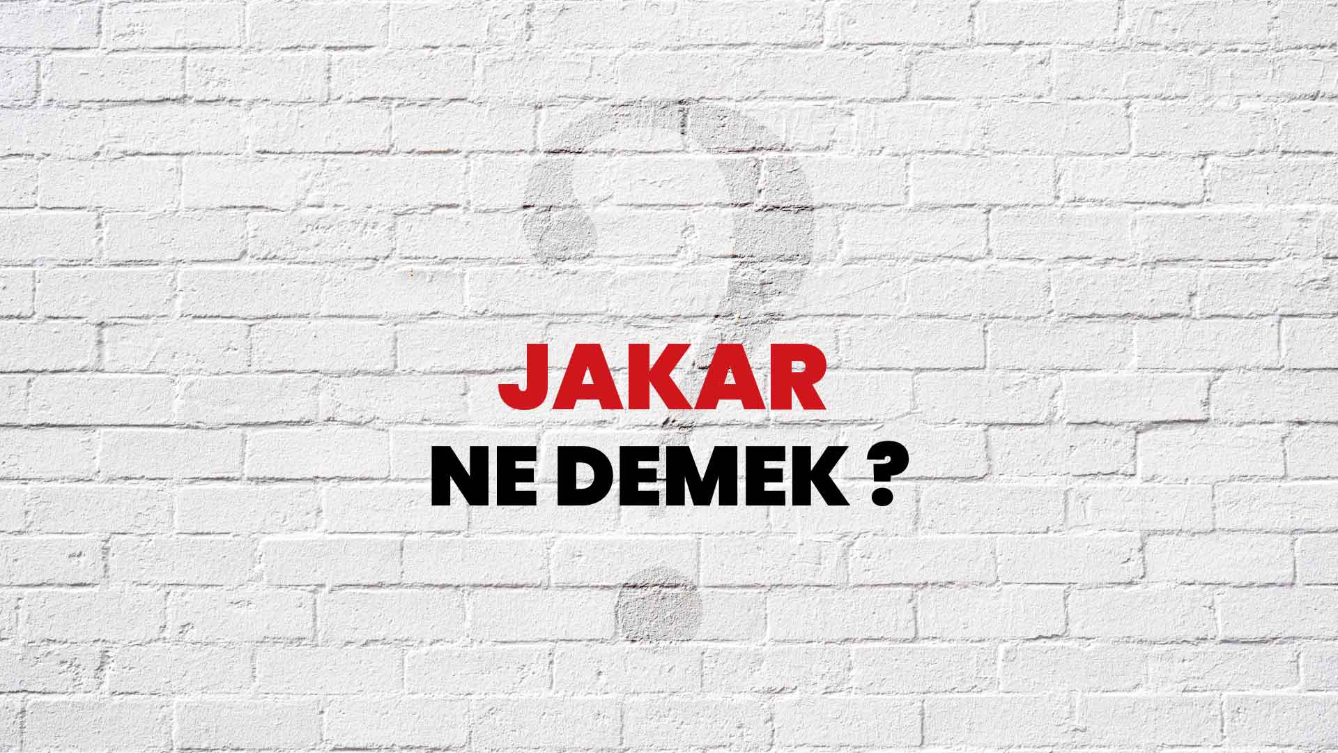 Jakar Ne Demek, Ne Anlama Gelir? Jakar Kelimesi TDK Sözlük Anlamı Nedir?