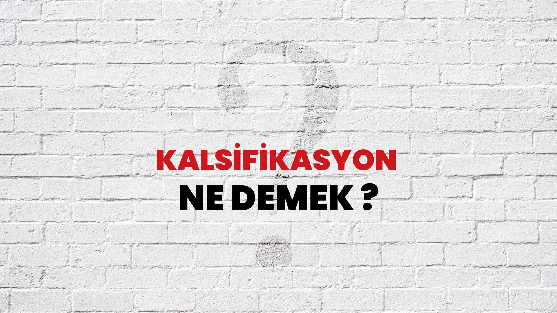 Kalsifikasyon Ne Demek, Ne Anlama Gelir? Kalsifikasyon Kelimesi TDK Sözlük Anlamı Nedir?