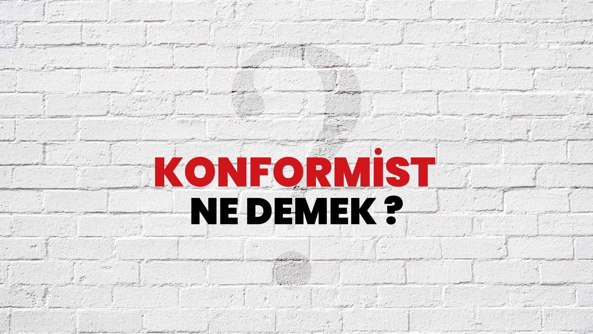 Konformist Ne Demek, Ne Anlama Gelir? Konformist Kelimesi TDK Sözlük Anlamı Nedir?