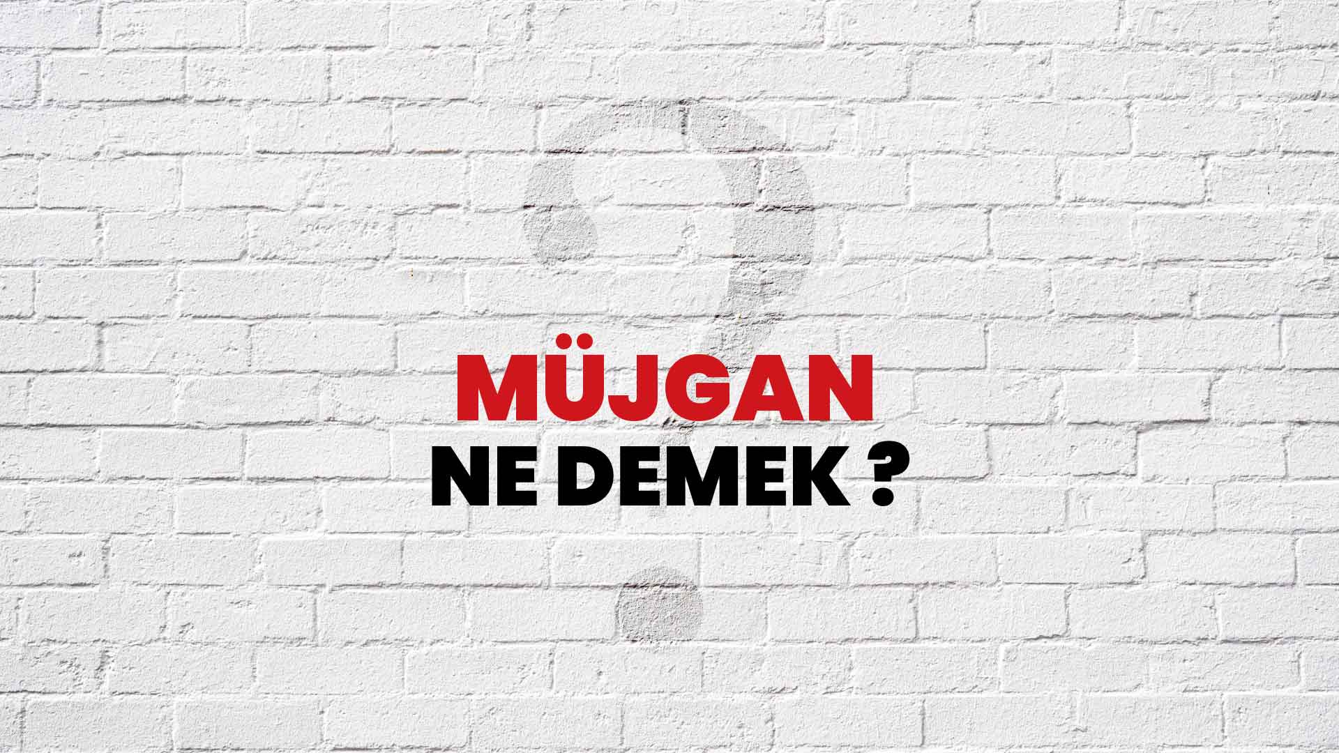 Müjgan Ne Demek, Ne Anlama Gelir? Müjgan Kelimesi TDK Sözlük Anlamı Nedir?