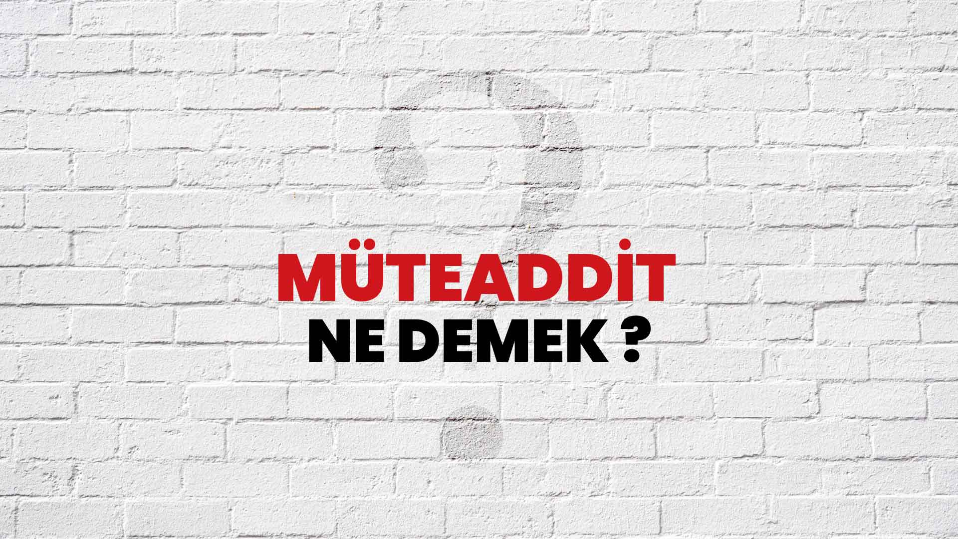 Müteaddit Ne Demek, Ne Anlama Gelir? Müteaddit Kelimesi TDK Sözlük Anlamı Nedir?
