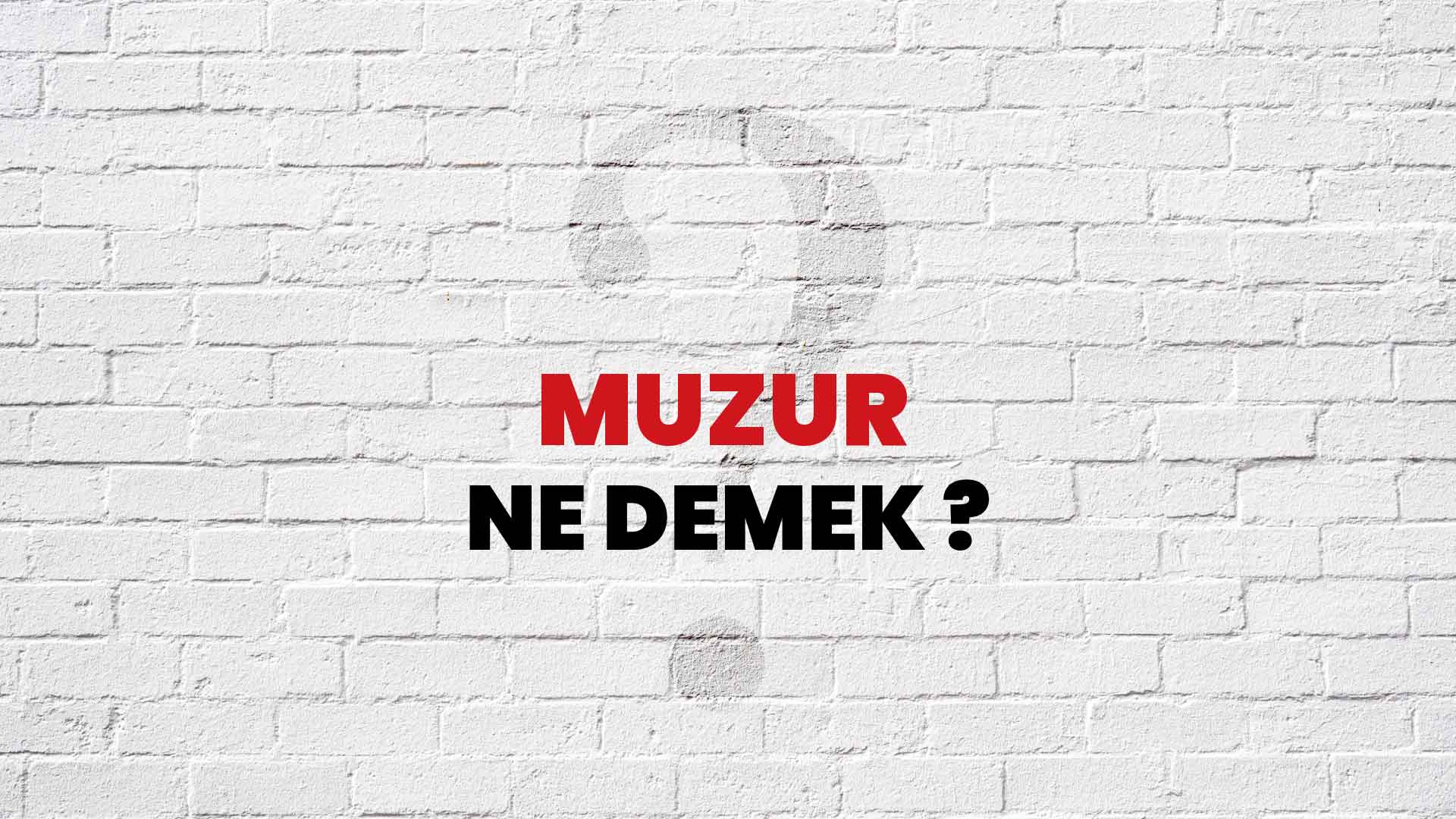 Muzur Ne Demek, Ne Anlama Gelir? Muzur Kelimesi TDK Sözlük Anlamı Nedir?